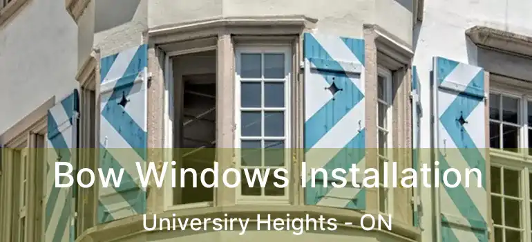  Bow Windows Installation Universiry Heights - ON